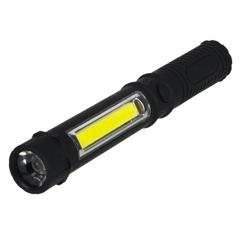Lampa de lucru cu LED COB si magnet pentru fixare, Negru mat, 16x1.8 cm Lampa de lucru cu LED COB si magnet pentru fixare, Negru mat, 16x1.8 cm