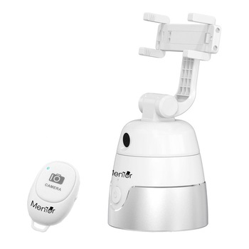 Tracking suport inteligent Mentor pentru smartphone cu camera, difuzor, bluetooth, telecomanda, 280° Tracking suport inteligent Mentor pentru smartphone cu camera, difuzor, bluetooth, telecomanda, 280°