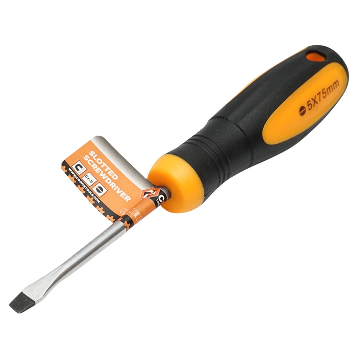 Surubelnita dreapta 5x75mm Cr-V cu varf magnetic profesionala Coofix