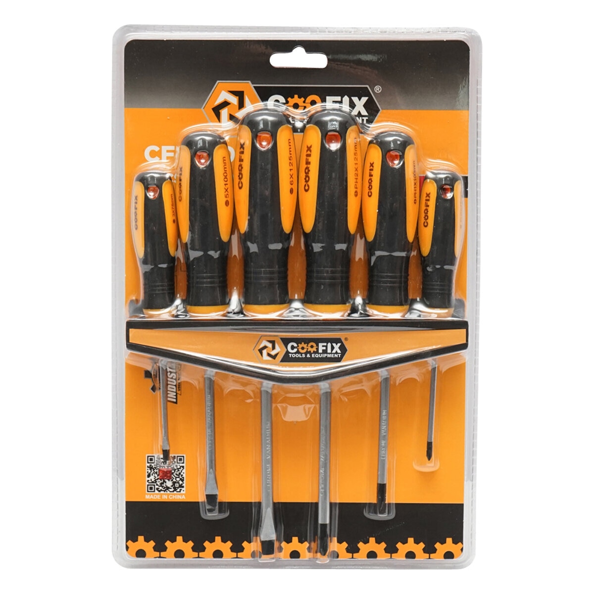 Set surubelnite 6 piese dreapta si in cruce Cr-V cu varf magnetic profesionale