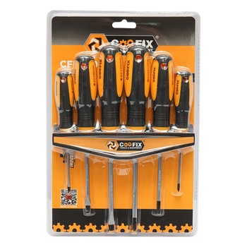 Set surubelnite 6 piese dreapta si in cruce Cr-V cu varf magnetic profesionale Set surubelnite 6 piese dreapta si in cruce Cr-V cu varf magnetic profesionale