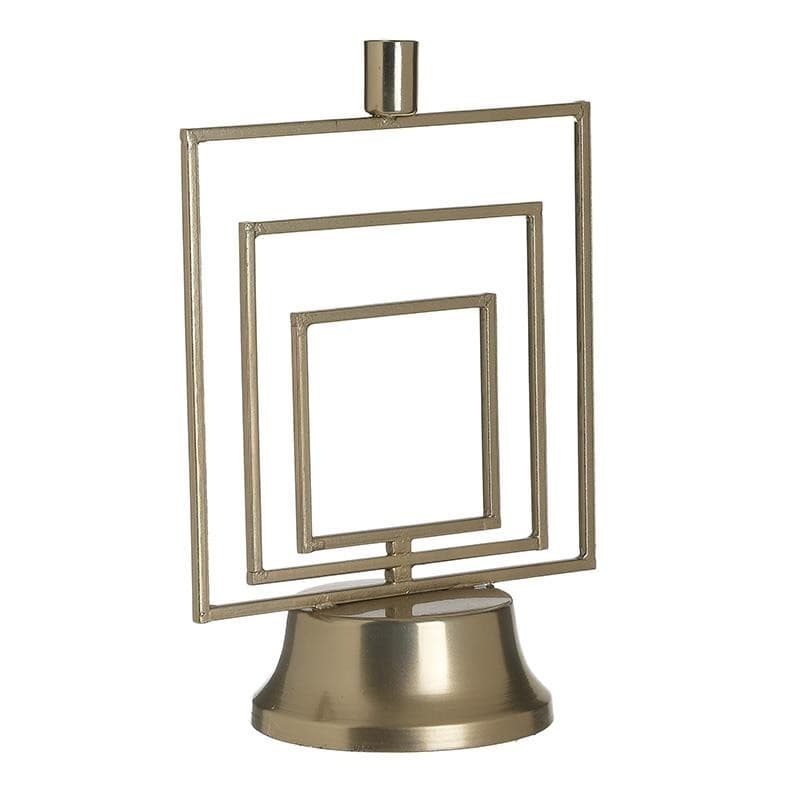 Suport lumanare, metalic, gold, 20 x 12 x 29 cm