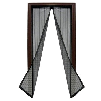 Plasa deasa anti-tantari Mosquito pentru usi, cu inchidere magnetica, Negru mat, 2.2x1 m Plasa deasa anti-tantari Mosquito pentru usi, cu inchidere magnetica, Negru mat, 2.2x1 m