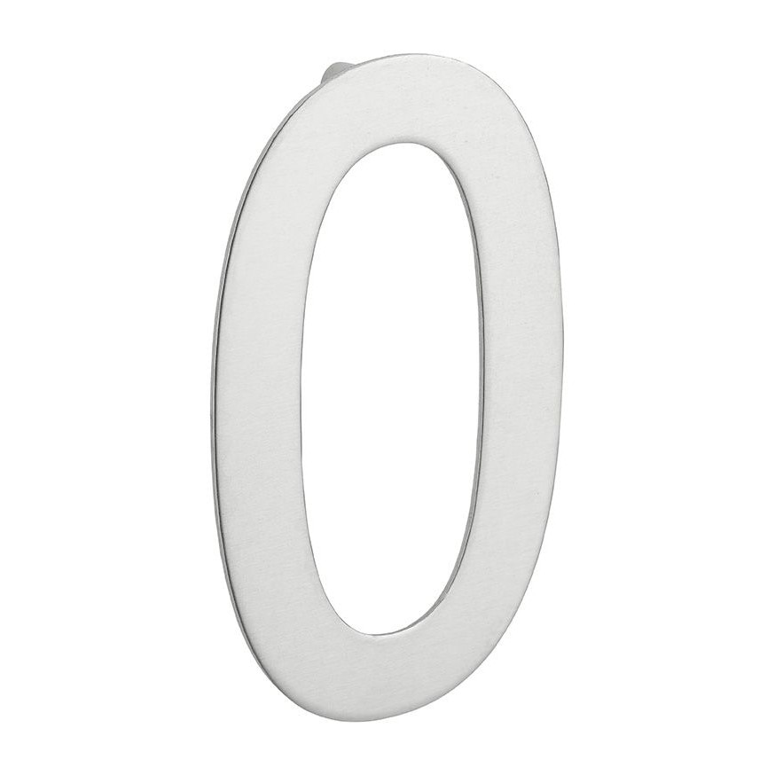 Numar usa, cifra „0”, prindere suruburi, inox