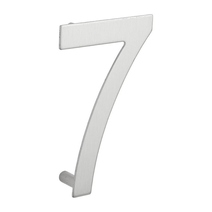 Numar usa, cifra „7”, prindere suruburi, inox