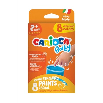 Acuarele Finger 8x50ml Carioca Baby Acuarele Finger 8x50ml Carioca Baby