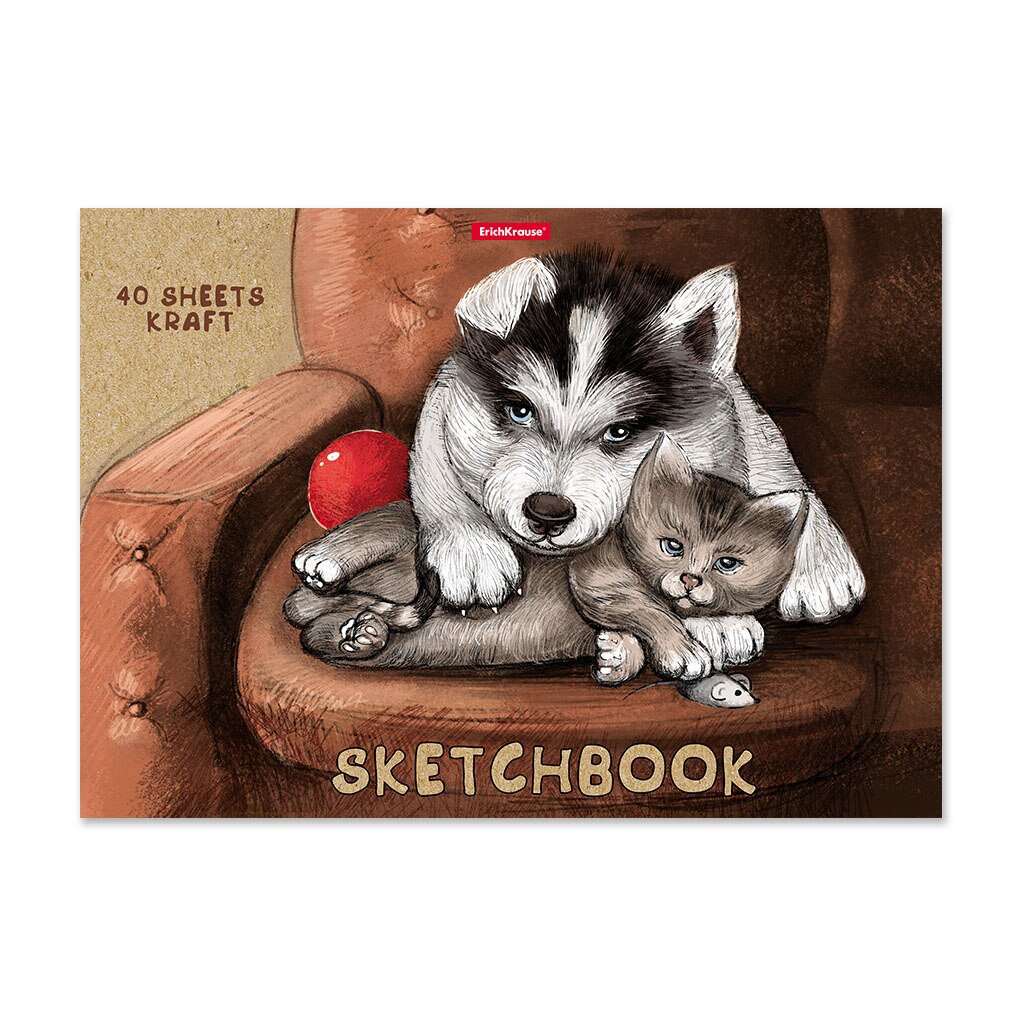 Bloc de schite cu hartie kraft, 100 gr/mp, 40 coli, A4