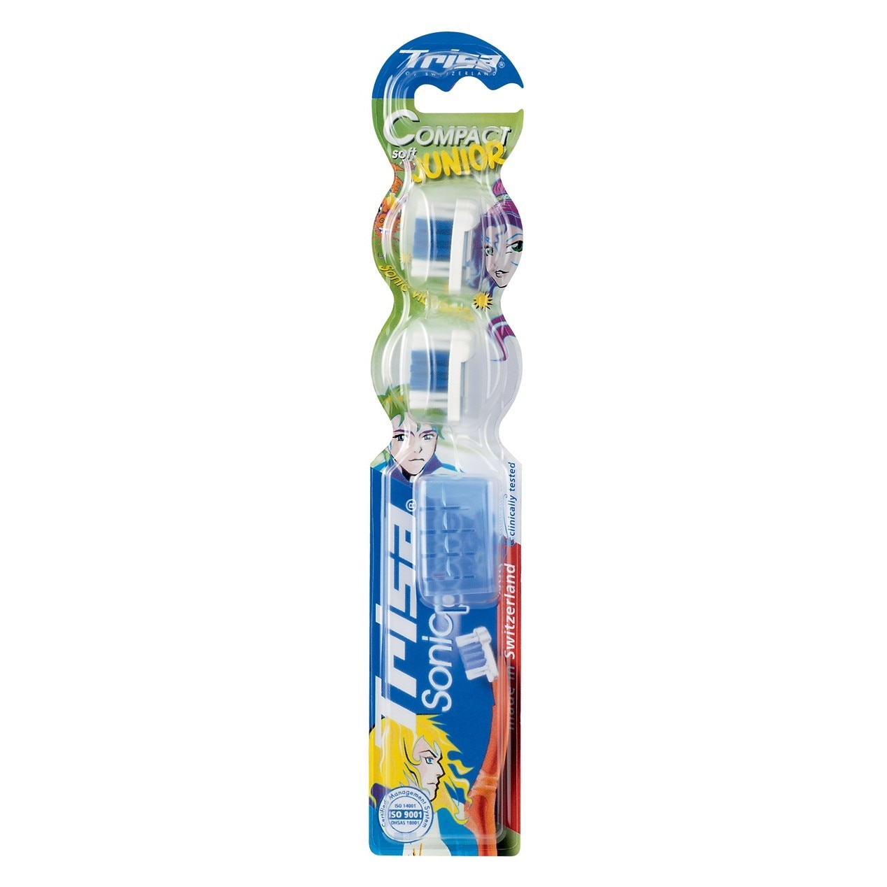 Rezerve Trisa pentru periute Sonic Power Battery Junior 612030, contine 2 capete de schimb + capac