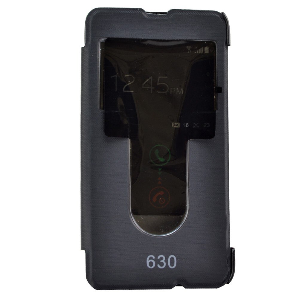 Husa S-View pentru Nokia 630-635, albastru inchis