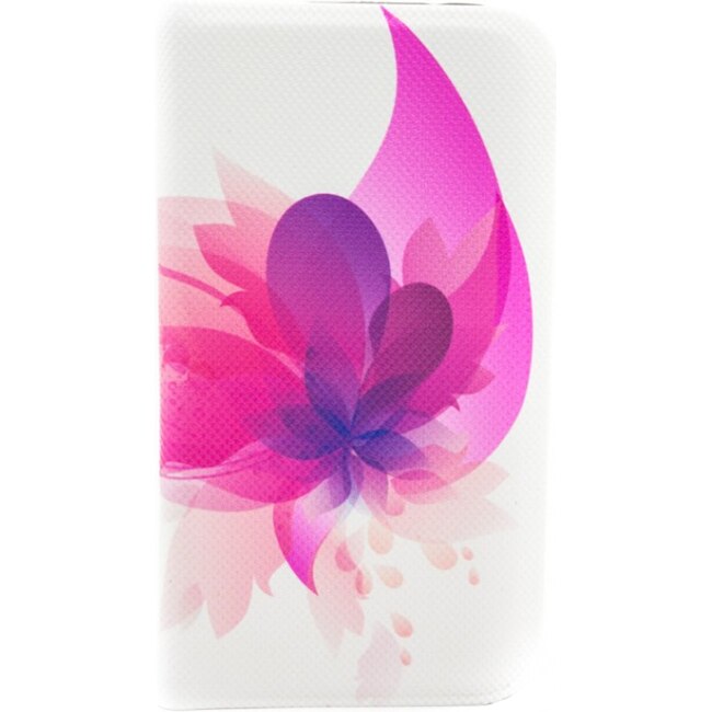 Husa Folio Tellur pentru telefon Samsung Galaxy S4, Pink Flower