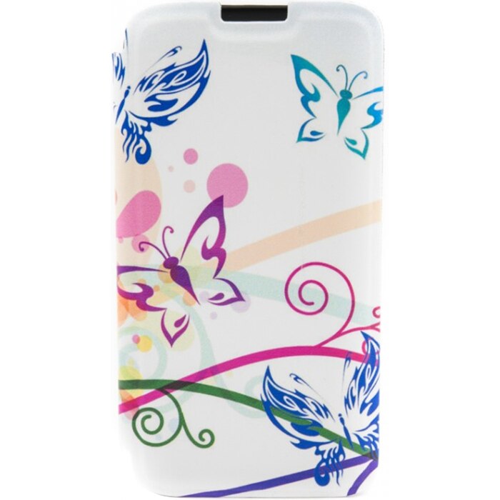 Husa Folio Tellur Butterfly pentru telefon Samsung Galaxy S6, White