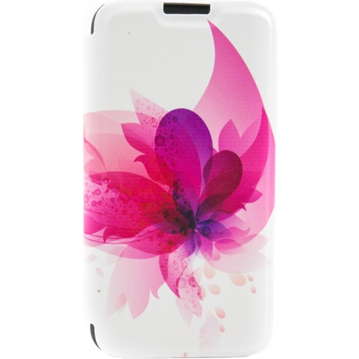 Husa Folio Tellur pentru telefon Samsung Galaxy S6, Pink flower