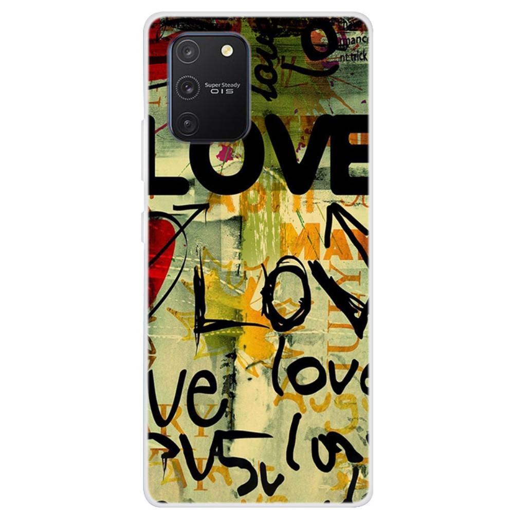 Husa silicon compatibila cu Samsung Galaxy S10 Lite model Love Graffity, Silicon, TPU Viceversa