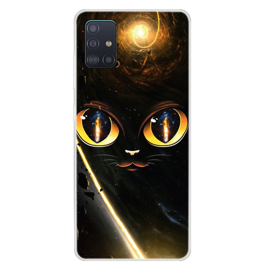 Husa silicon compatibila cu Samsung Galaxy A51 model Cat God, Silicon, TPU Viceversa