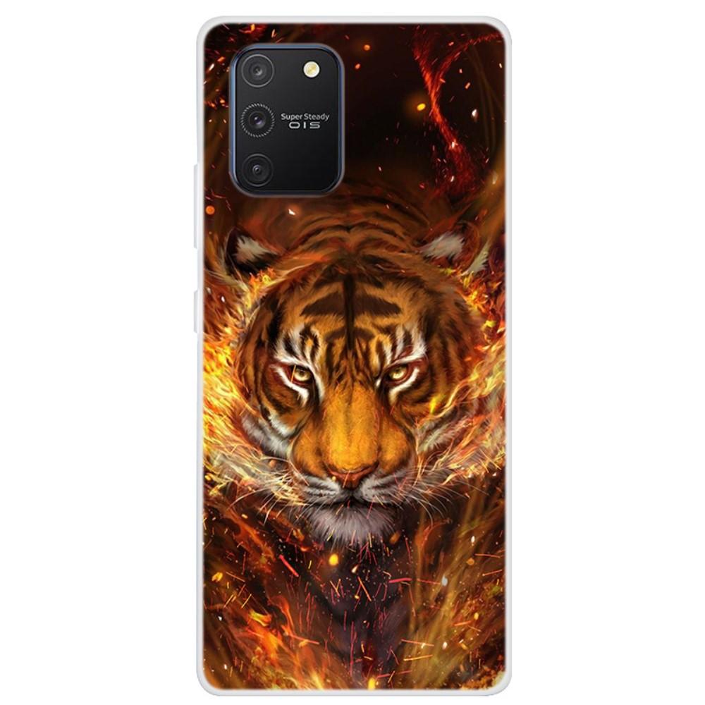 Husa silicon compatibila cu Samsung Galaxy S10 Lite model Fire God, Silicon, TPU Viceversa