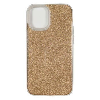 Husa compatibila cu Apple iPhone 12 Pro Max model Crystal Glitter, Antisoc, Viceversa Auriu