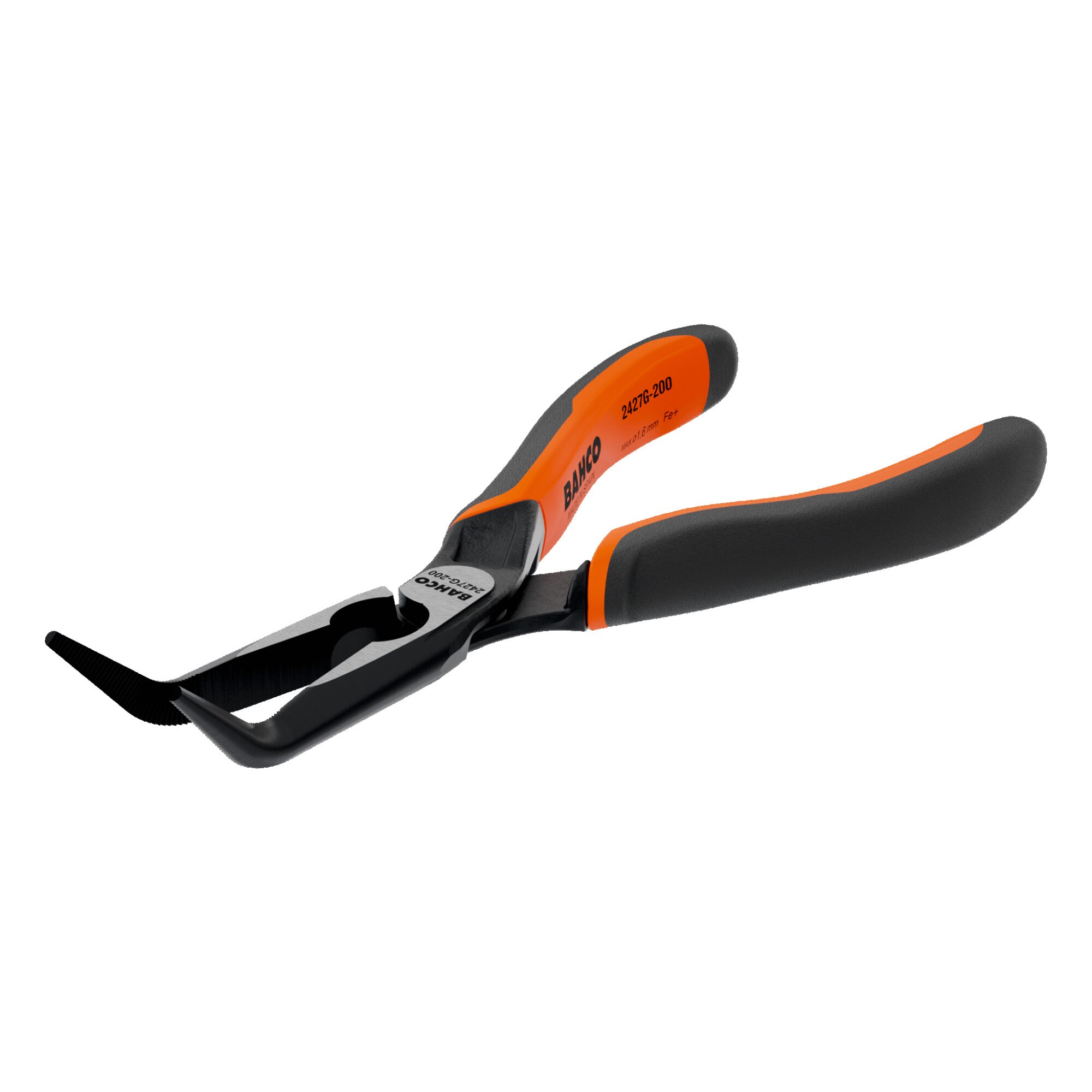 Cleste cu varf semi-rotund indoit 45 grade, Bahco, 200mm