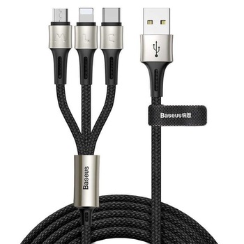 Cablu Date 3in1 Baseus Cargin Touch 3.5A 1.2m Negru Cablu Date 3in1 Baseus Cargin Touch 3.5A 1.2m Negru