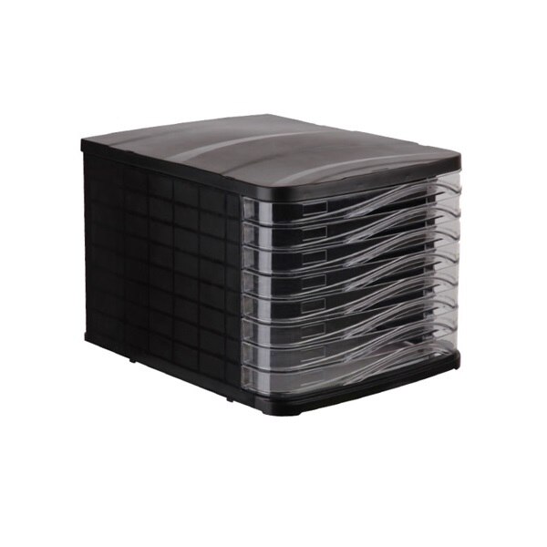 Suport pentru documente, 8 sertare, negru, Ark