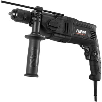 Masina de gaurit cu percutie, FERM, PDM1061P_K, 1100 W, mandrina rapida 13mm Masina de gaurit cu percutie, FERM, PDM1061P_K, 1100 W, mandrina rapida 13mm