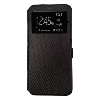 Husa Flip Carte compatibila cu Samsung Galaxy M51 Magnetica cu stand si Suport Card, Antisoc, Viceversa Negru