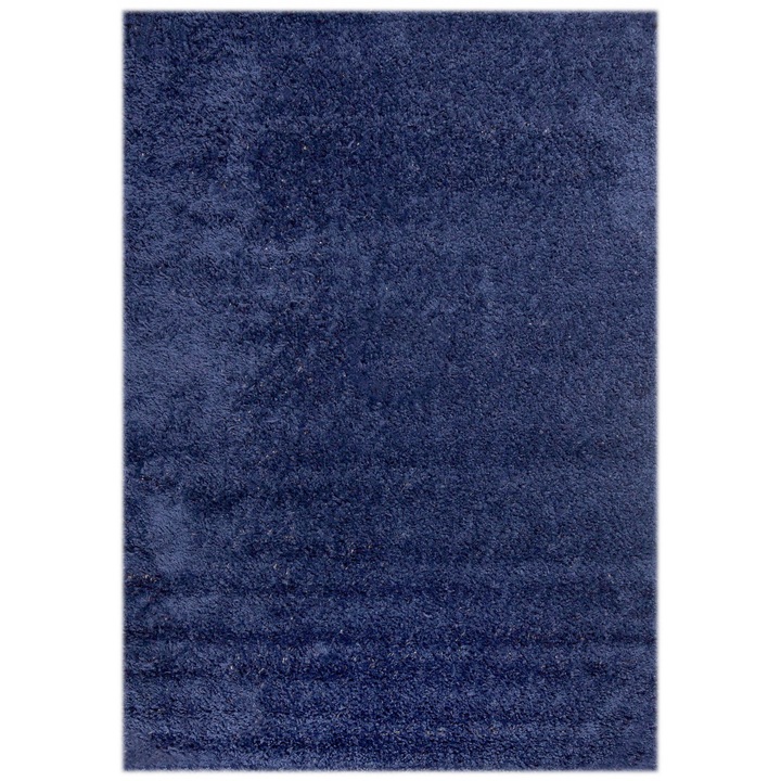 Covor Soho Shaggy Soft Colors Woolly Chemex P113A S77 albastru 70x300