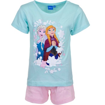 Pijamale scurte fete, Frozen II, Albastru Pijamale scurte fete, Frozen II, Albastru