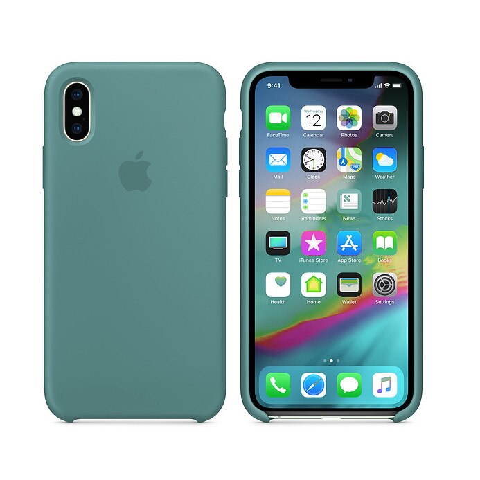Силиконов Кейс за Apple iPhone XS Max, Silicone Case, Green eMAG.bg