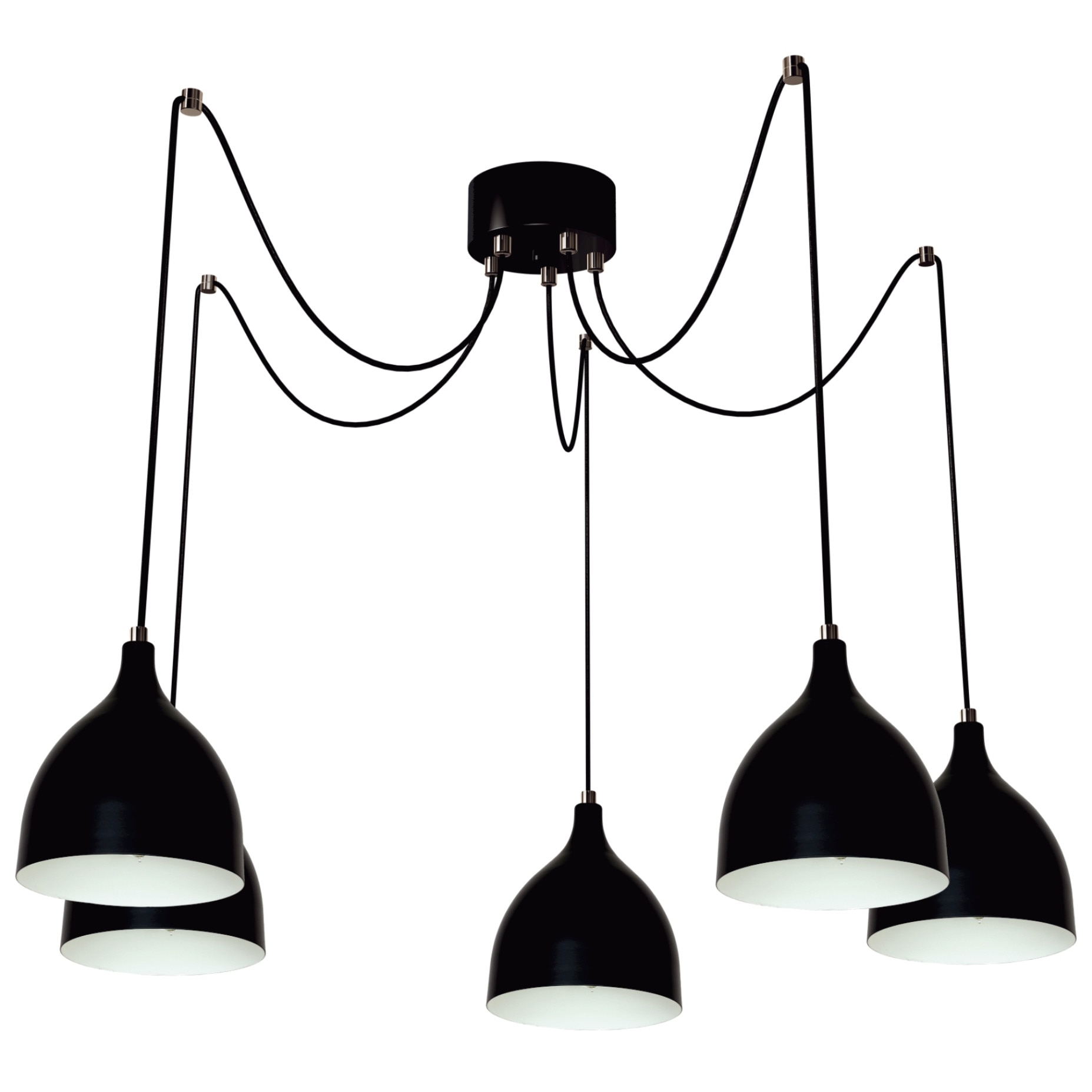 Pendul Klausen, NORWAY SP5 NEGRU, Negru, KL 6519, E27, 5 x 11 W