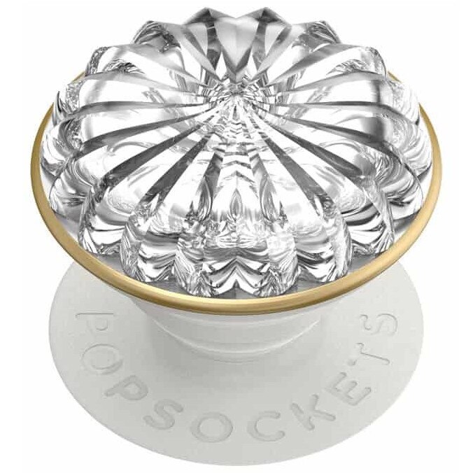 Suport stand PopSockets PopGrip Deco Clear pentru telefoane