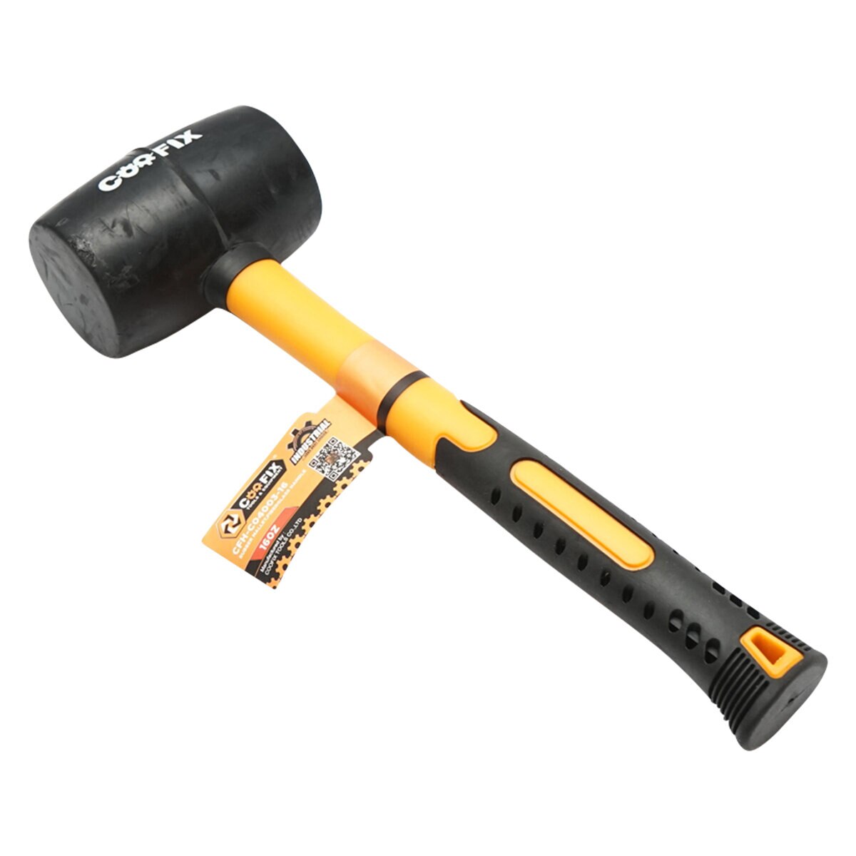 Ciocan de cauciuc cu maner din fibra de sticla professional Coofix