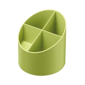 Suport instrumente scris Herltiz, 4 compartimente, plastic, seria Blue Angel, culoare verde Suport instrumente scris Herltiz, 4 compartimente, plastic, seria Blue Angel, culoare verde