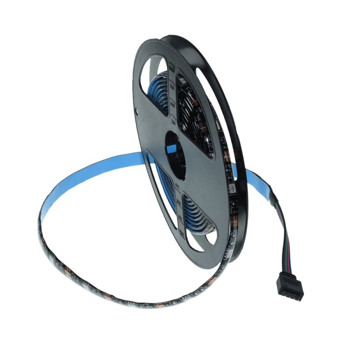 Kit Banda LED RGB pentru TV elSales ELS-RGB-BL6, Conectivitate Bluetooth, Telecomanda Inclusa, Lumina LED, Design Ergonomic