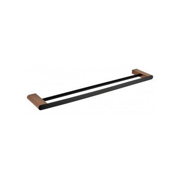 Suport dublu pentru prosoape Bemeta Galla, 60cm, maro Suport dublu pentru prosoape Bemeta Galla, 60cm, maro