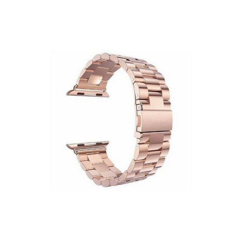 Curea Goospery Metalic Band Compatibila Cu Apple Watch 4 / 5 / 6/ Se 40mm, Roz Gold