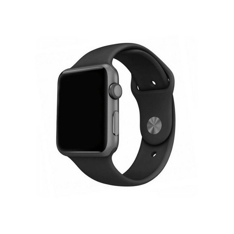 Curea Goospery Silicone Band Compatibila Cu Apple Watch 4 / 5 / 6/ Se 44mm, Silicon, Negru