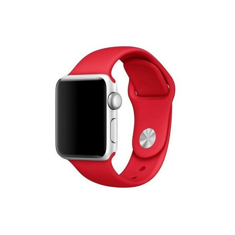 Curea Goospery Silicone Band Compatibila Cu Apple Watch 4 / 5 / 6/ Se 44mm, Silicon, Rosu