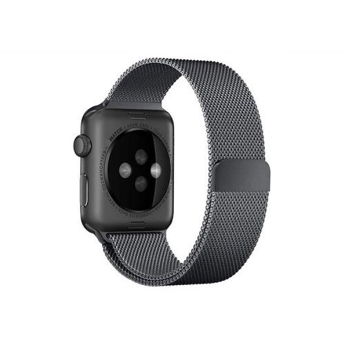 Curea Apple Watch, Milanese Loop, Compatibila cu Apple Watch 1/2/3/4/5/6, 44mm, Space Black