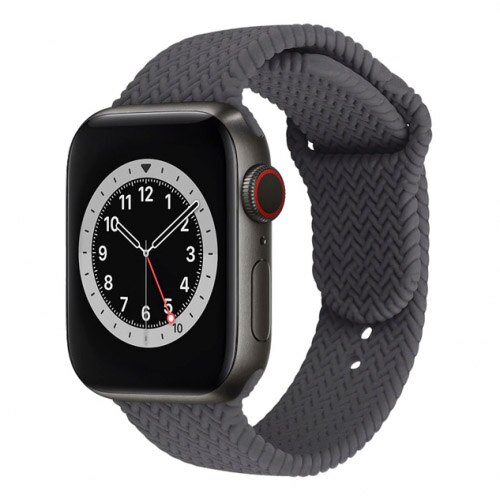 Curea Apple Watch, Design Texturat, Apple Watch 1/2/3/4/5/6, 40mm, Gri