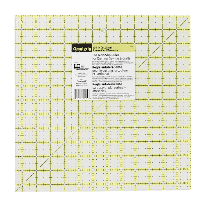 Foltvarró vonalzó, patchwork, grafikai tervezés, 9,5x9,5 hüvelyk, PRYM
