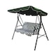 Balansoar de gradina, structura metal,170x110x153 cm,3 locuri, verde