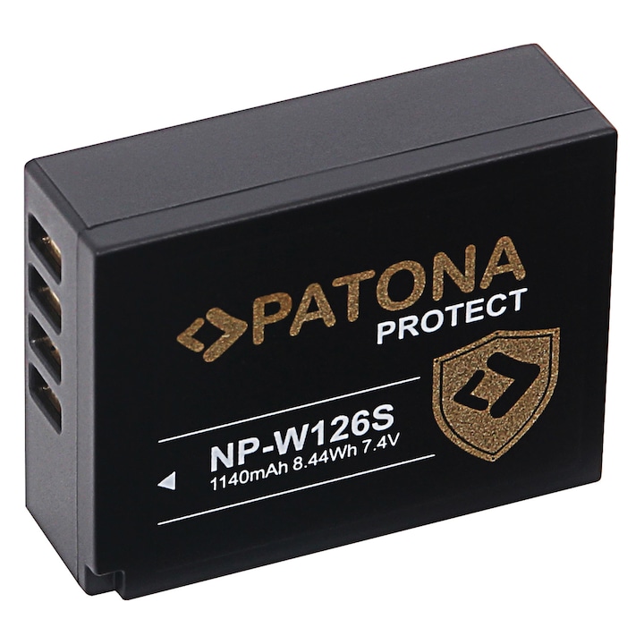 Patona Protect Akkumulátor, FUJI NP-W126 NP-W126S XPro 1 XT2 Grip VPB-XT2 VPB-XT3 XT3
