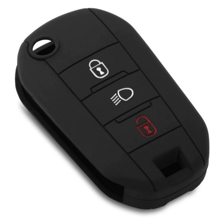 Husa cheie, din silicon, compatibila Peugeot 3008, 208, 508, 408, 2008, 4008