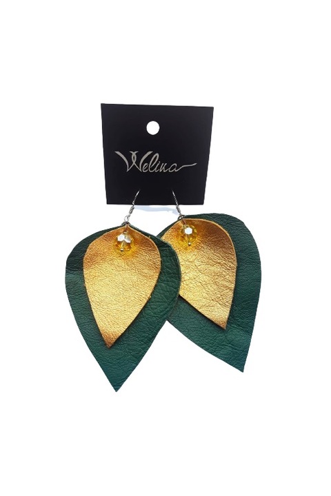 Cercei, Welika, Frunza, Verde/Auriu