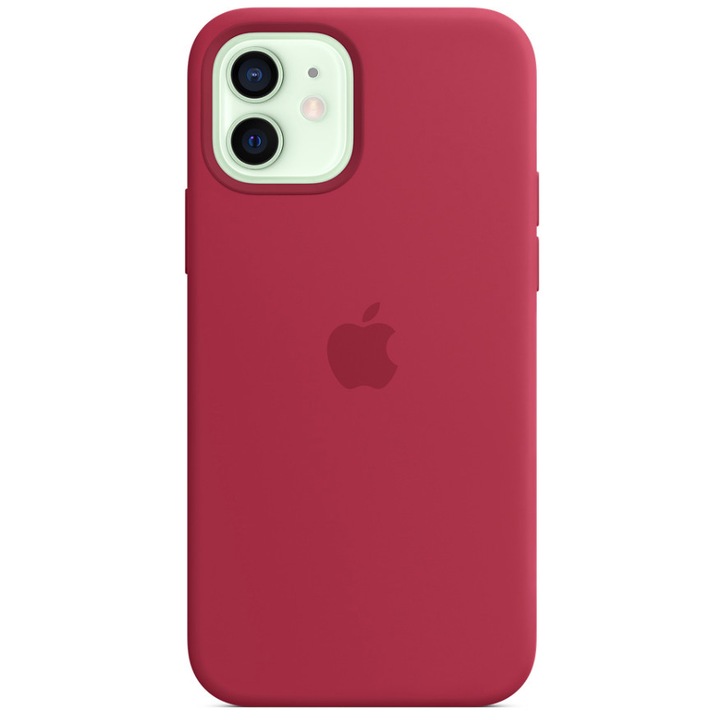 Силиконов Кейс за Apple iPhone 12, Silicone Case, Raspberry