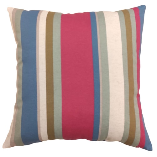 Husa perna decorativa Chiara raya, 45x45 cm, Nova Textile, albastru, fermoar, bumbac, in, poliester