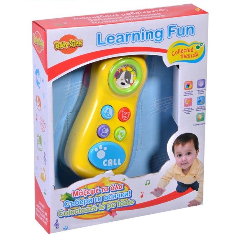 Telefon interactiv cu sunete si lumini, SG, 6 luni +