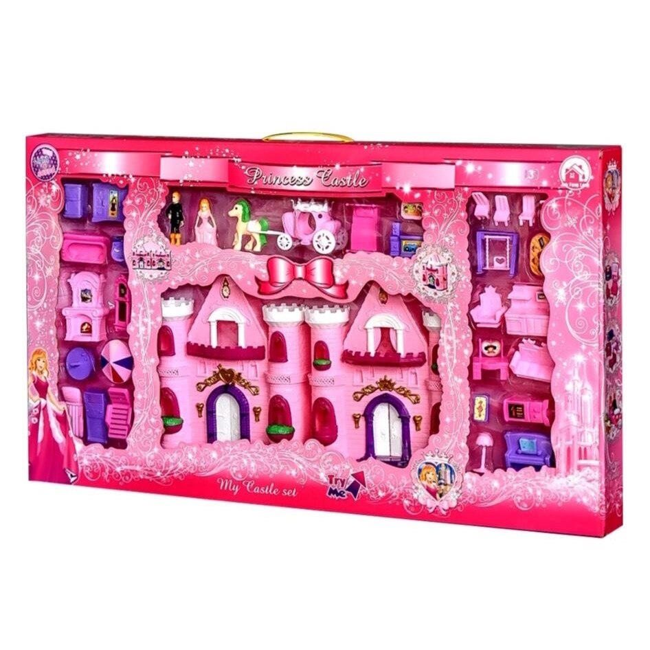 Castelul printesei Casa de papusi , cu efecte sonore si luminoase, inaltime 26 cm