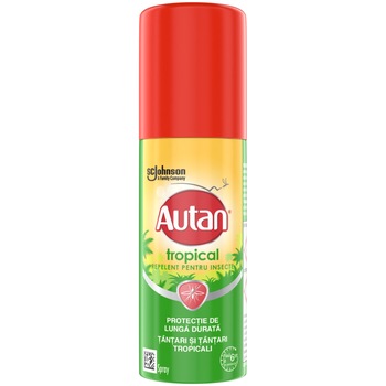 Spray repelent impotriva tantarilor si tantarilor tropicali, Autan Tropical, 50 ml Spray repelent impotriva tantarilor si tantarilor tropicali, Autan Tropical, 50 ml