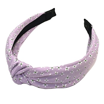 Bentita Textil Mov deschis cu floricica print WAPB040 Bentita Textil Mov deschis cu floricica print WAPB040